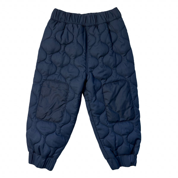 Patagonia Navy 'Quilted Puff Joggers' Size 2T