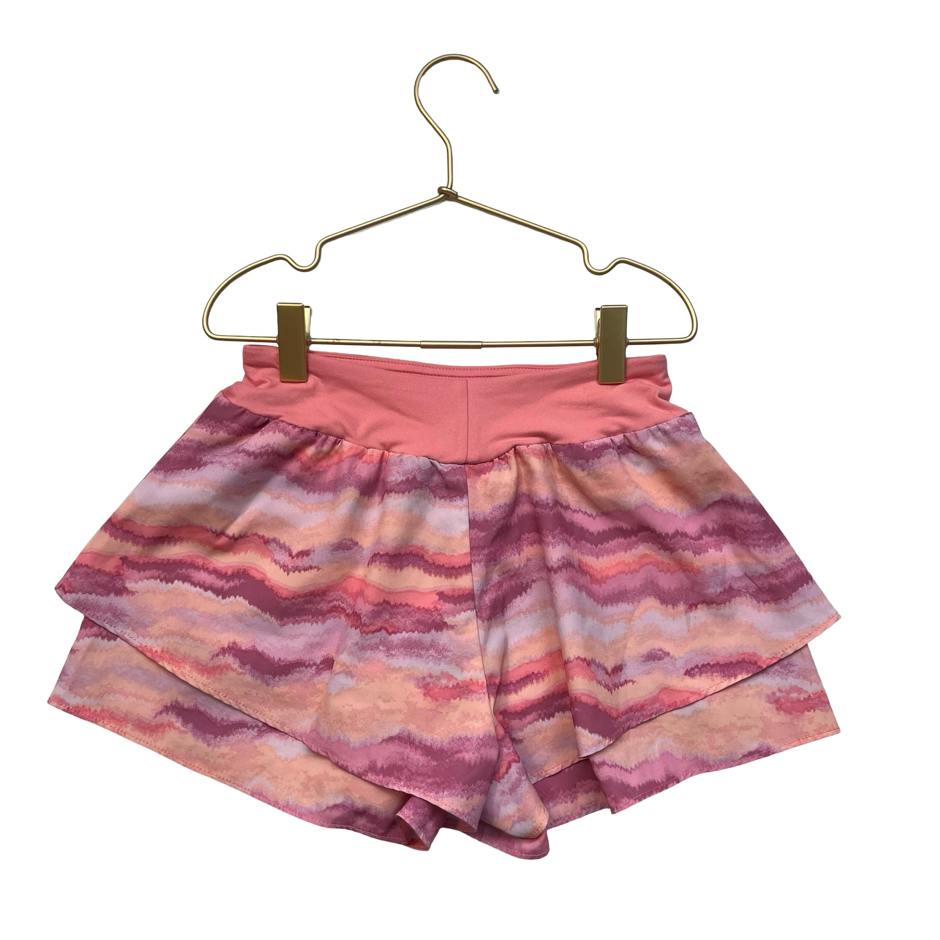 Carter's Peach, Pink, Rose Tie-Dye Athletic Shorts - Size 7