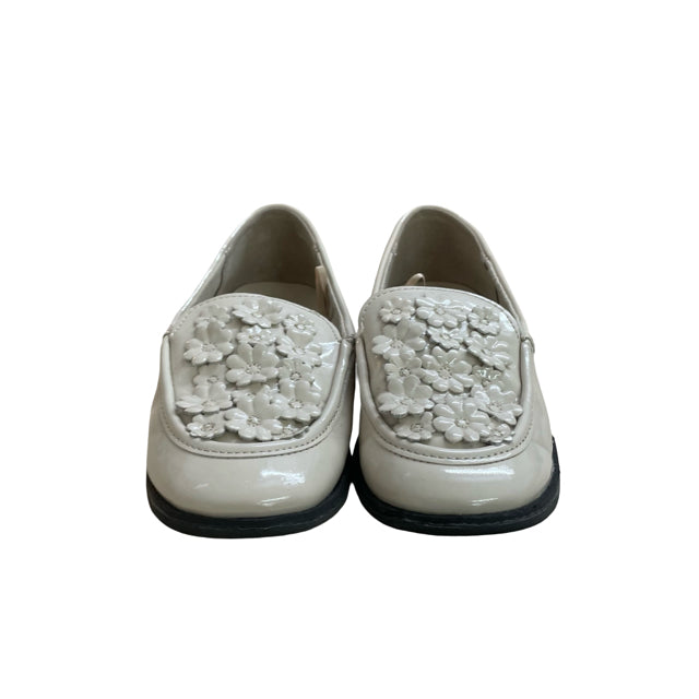 Zara Tan Patent Flower Loafers - Size 27 (10)