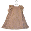 H&M Peach Floral Pleated Chiffon Dress - Size 5T