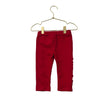 Bella Bliss Red Fleece-Lined Ruffle Pants - Size 18 Mo
