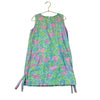 Lilly Pulitzer Blue, Green, Pink Flamingo Tropical Print Dress - Size 7