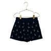 Zara Beaded Black Velvet Shorts - Size 6