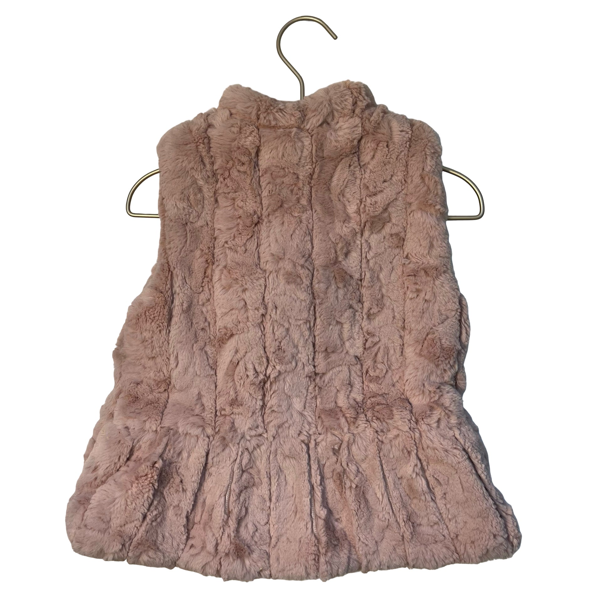 American Widgeon Pink Faux Fur Vest - Size 4