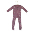 Kyte Purple Penguin & Seal Print Footed PJs - Size 6-12 Mo