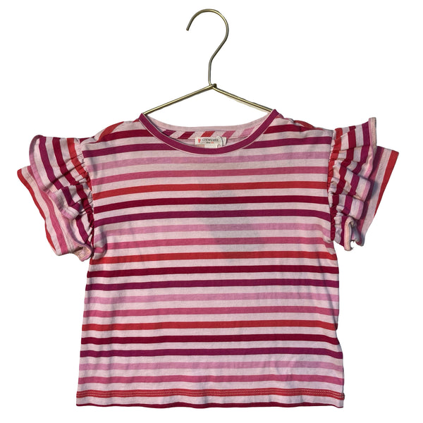 Crewcuts Pink Striped Shirt - Size XS 4-5