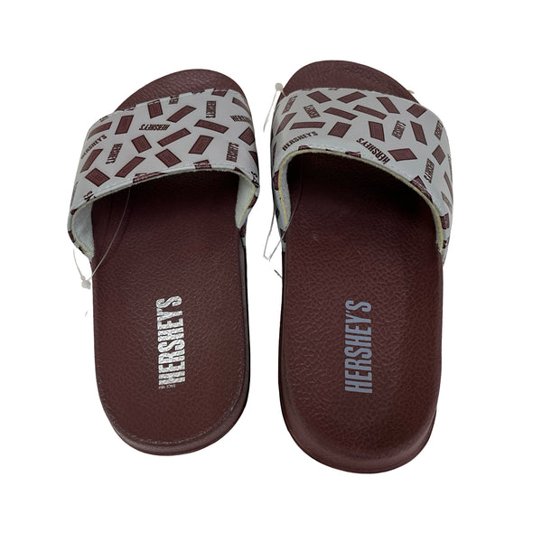 Hershey's Brown & Gray Slide Sandals - Size 13-1Y