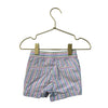 Janie and Jack Pastel Rainbow Striped Seersucker Shorts - Size 3-6 Mo