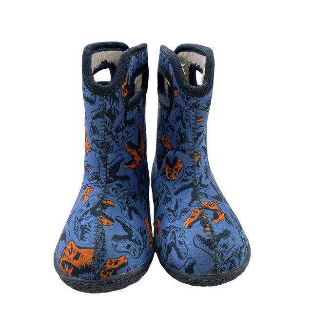 Bogs Blue Dinosaur Print Winter Boots - Size 7