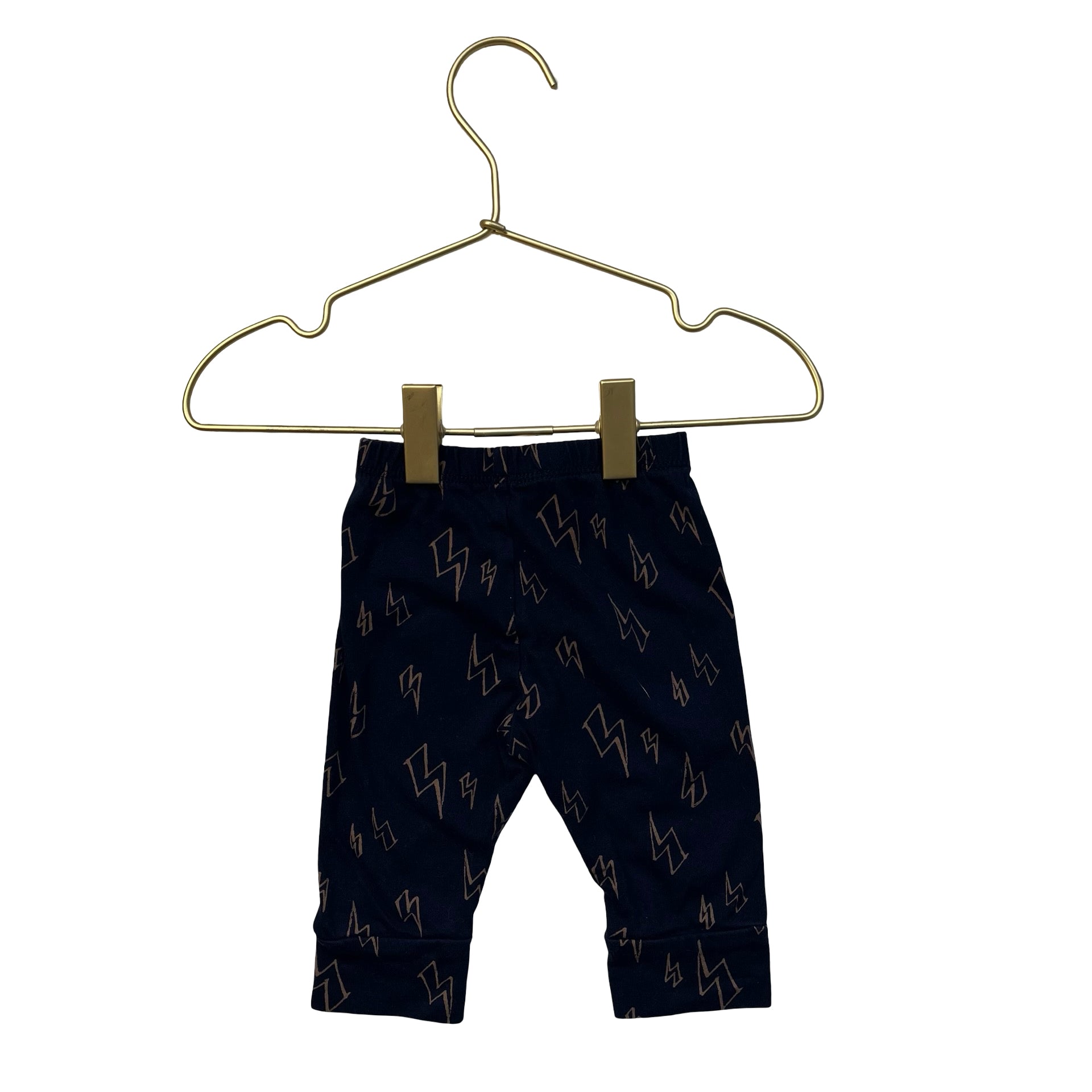 Baby Gap Navy Bolt Pattern Joggers - Size 0-3 Mo