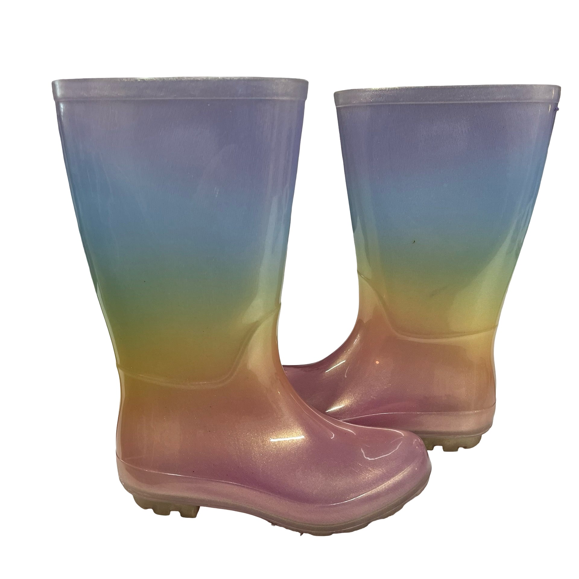 Cat & Jack Pastel Ombre Rain Boots - Size 13