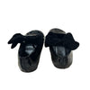 Zara Black Patent & Velvet Bow Shoes - Size 22 (6)