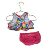 Ruffle Butts Colorful Pattern 2 Piece Swim Suit - Size 6-12 Mo