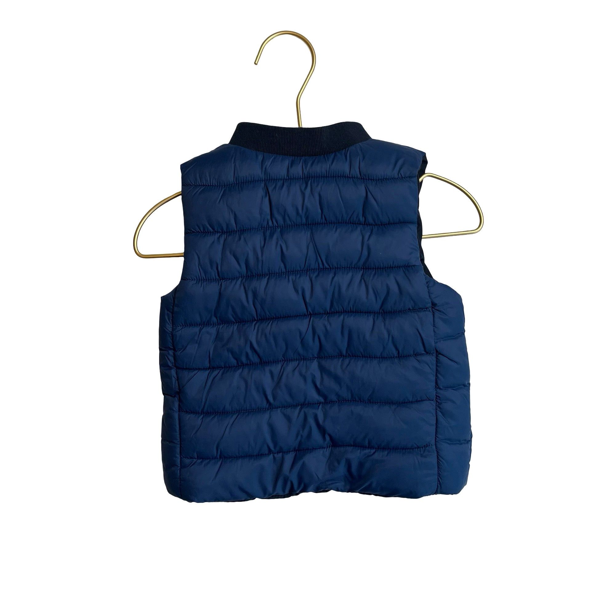 Jacadi Navy & Blue Reversible Puffer Vest - Size 12 Months