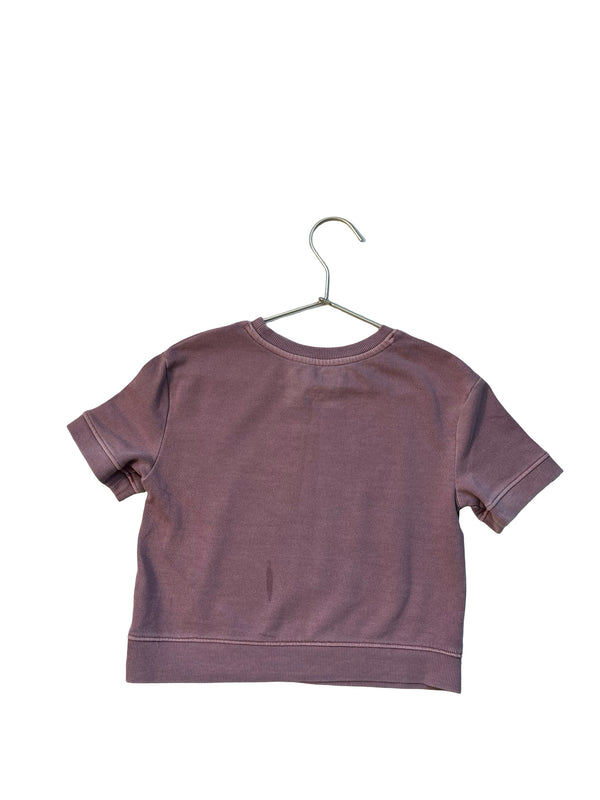 Cat & Jack Vintage Wash Plum 'Love' Top - Size 5T