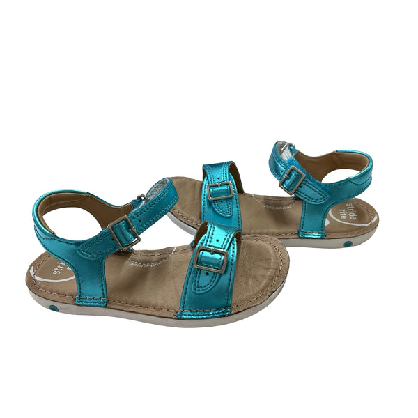 Stride Rite Metallic Aqua Blue Sandals - Size 9