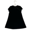 Tahari Black Velvet & Rhinestone Beaded Bow Dress - Size 4