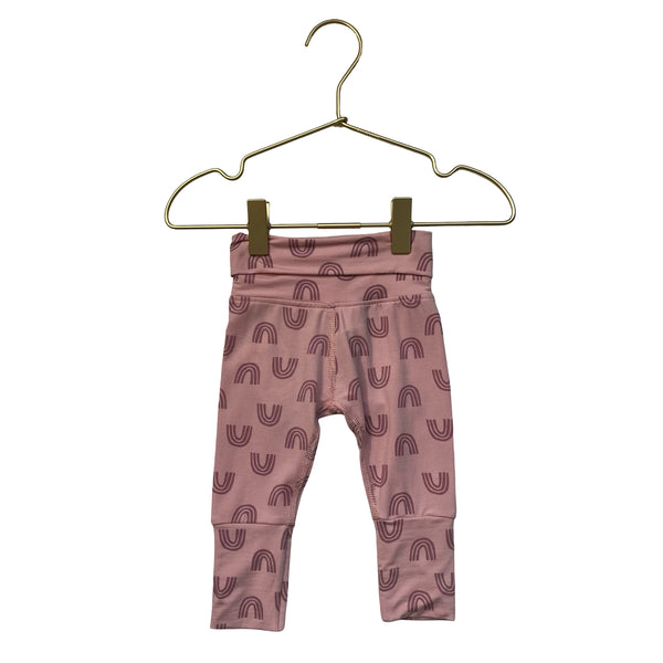 Hanna Andersson Pink Rainbow Print Pants - Size 0-3 Mo