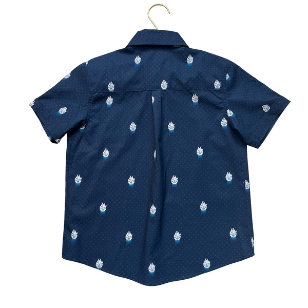 RSVLTS x Star Wars Navy Button Down Shirt - Size Small (6-8)