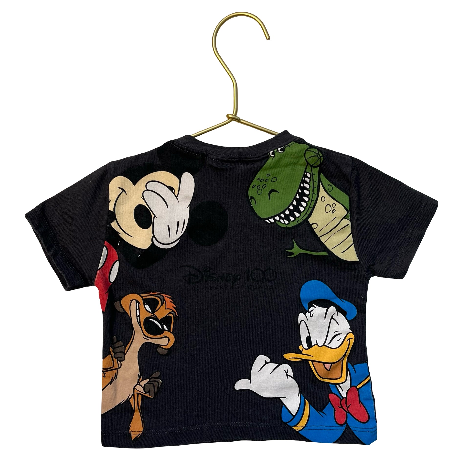 Zara x Disney Dark Gray Graphic T-Shirt - Size 3-6 Mo