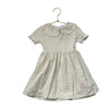 Zara Ivory Eyelet Floral Collar Short Sleeve Dress - Size 2/3