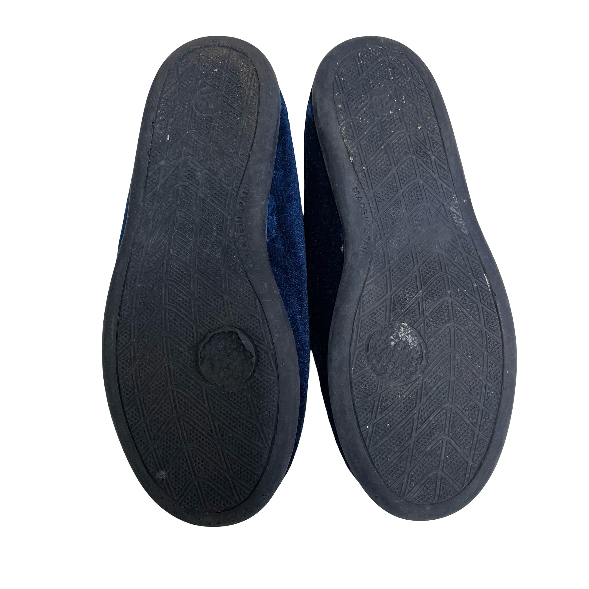Childrenchic x Roller Rabbit Navy Velvet Logo Loafers - Size 28 (11)