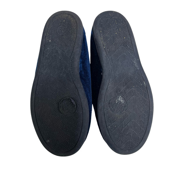 Childrenchic x Roller Rabbit Navy Velvet Logo Loafers - Size 28 (11)