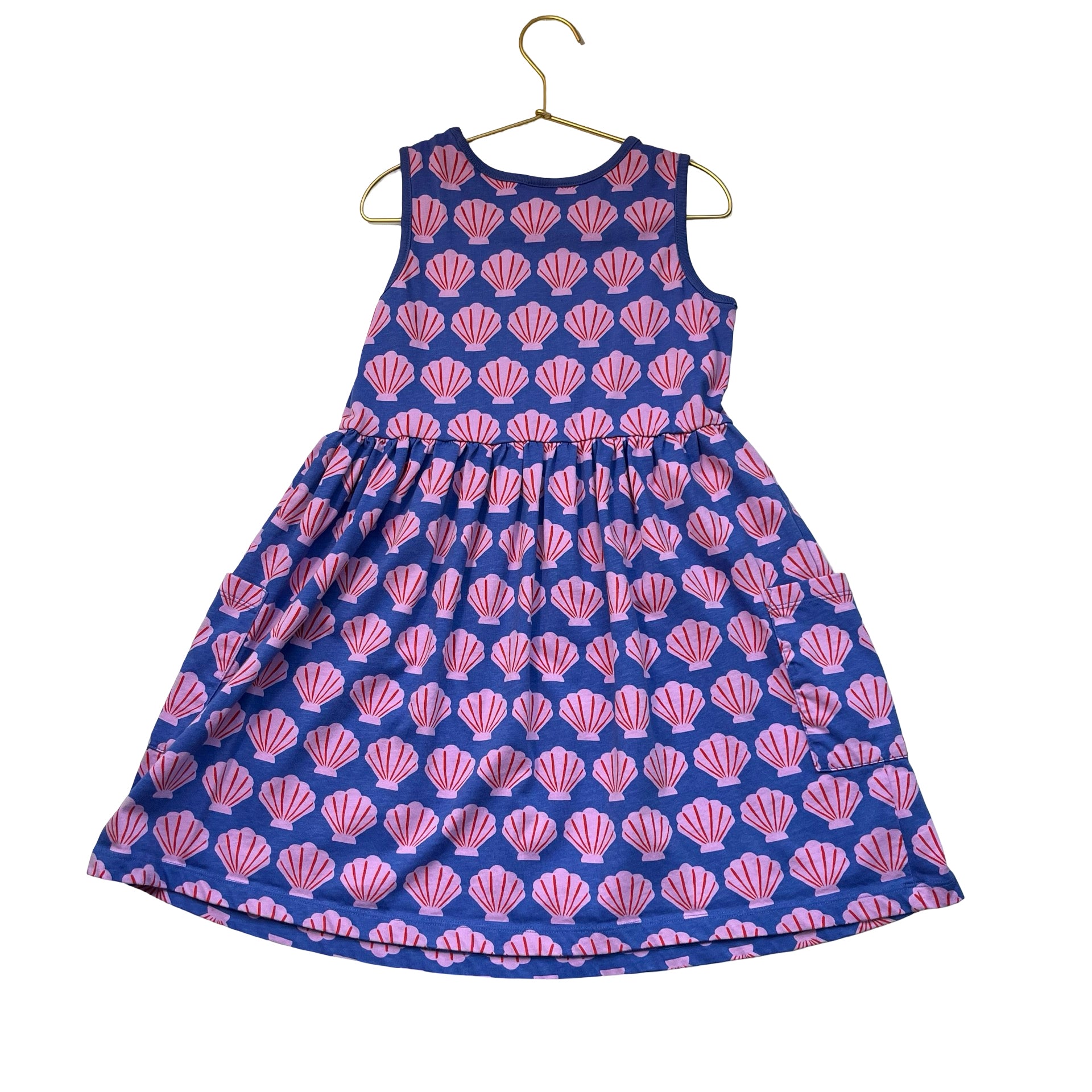 Hanna Andersson Purple Shell Print Dress - Size 8