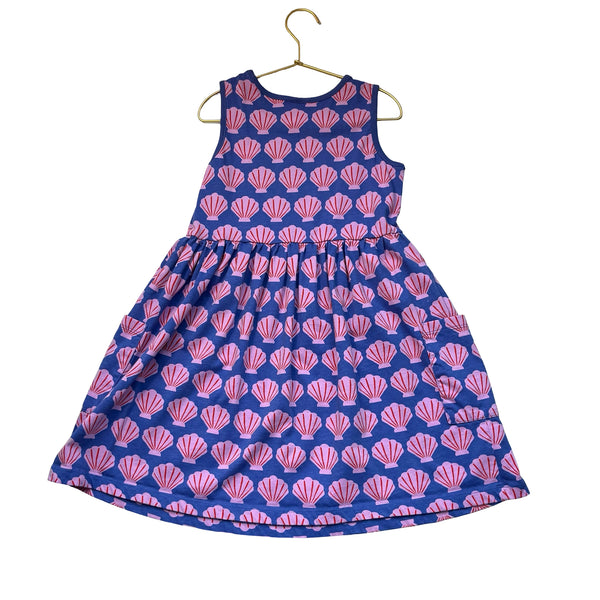 Hanna Andersson Purple Shell Print Dress - Size 8