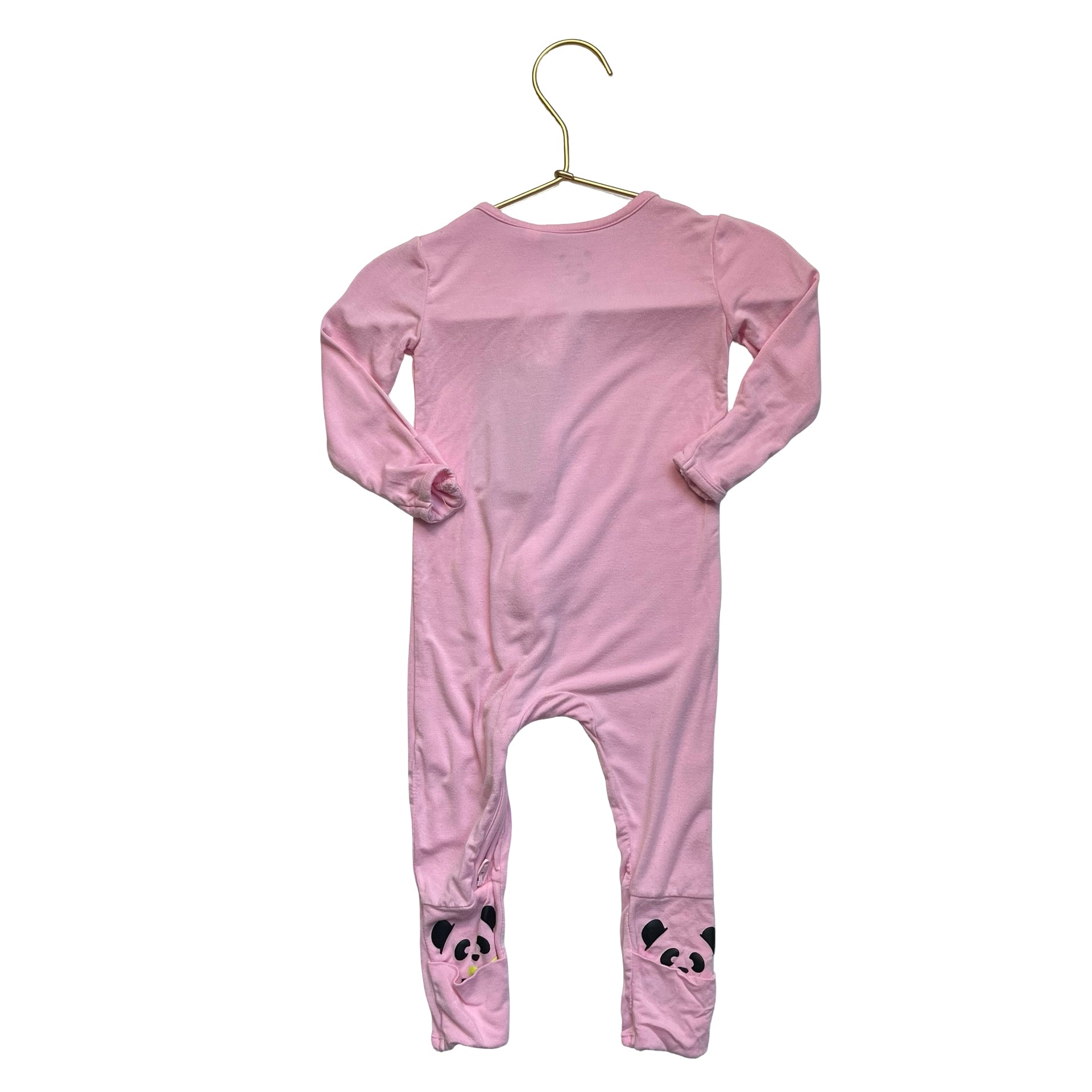Bellabu Bear Pink One-Piece PJs - Size 6-9 Mo