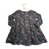 Louise Misha Navy, Pink, Purple Floral Metallic Stripe Dress - Size 3Y