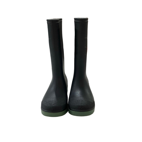 George Black & Green Rain Boots - Size 12
