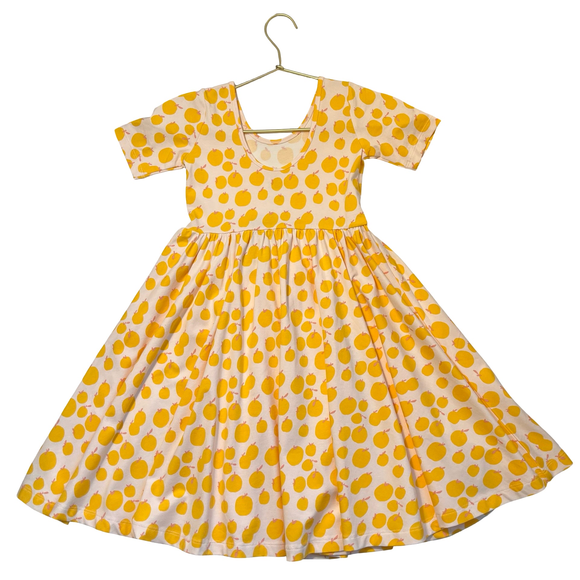 Alice + Ames Blush & Peach Fruit Print Dress - Size 7