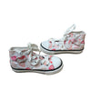 Naturino White & Pink Heart Print High-Top Sneakers - Size 26 (9.5)