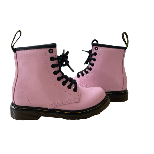 Dr. Martens Pink Patent Boots - Size 11