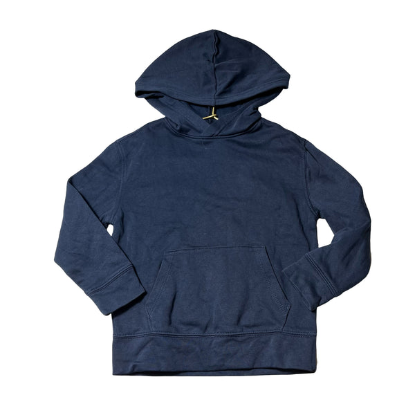 Old Navy Navy Hooded Sweatshirt - Size S 6-7