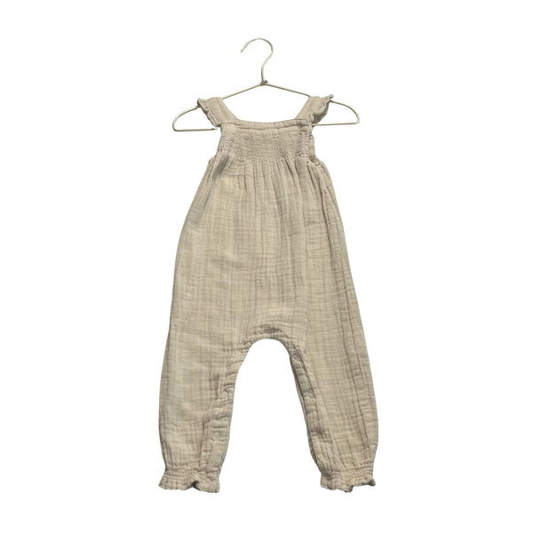 Angel Dear Tan Cottonm Gauze Jumpsuit - Size 18-24 Mo