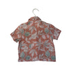 Faherty Peach Tropical Floral Print Linen-Blend Button Down Shirt - Size 2T