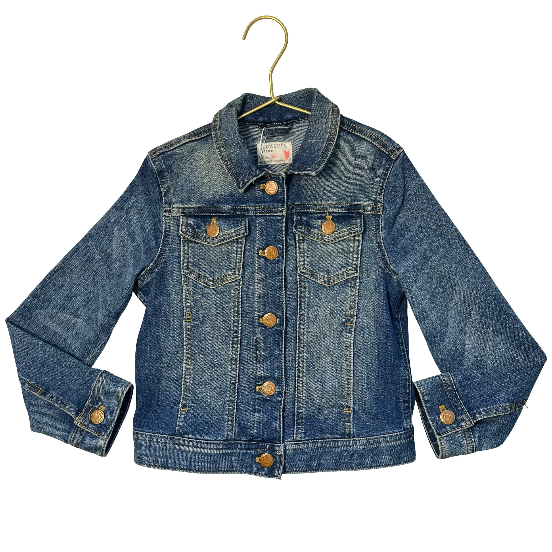 Crewcuts Denim Jean Jacket - Size 6-7