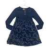 Picapino Navy Pattern Dress - Size 10