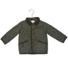Little English Olive Green Quilted Jacket - Size 2T