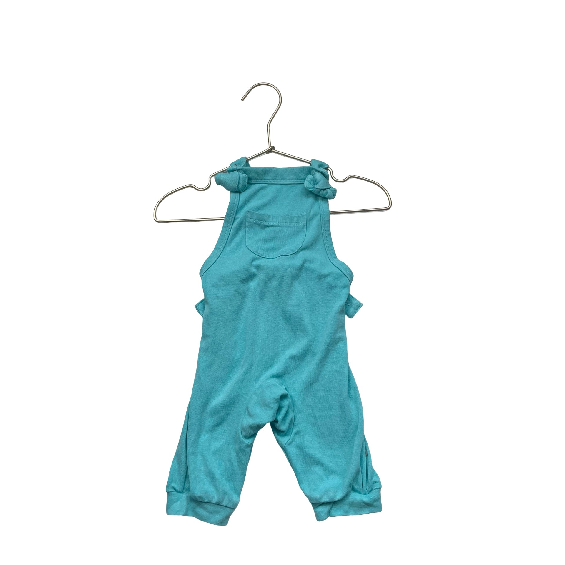 Kyte Teal One-Piece Overalls - Size 6-12 Mo
