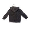 Art Class Vintage-Washed Black Zip-Up Sweatshirt - Size 18 Mo