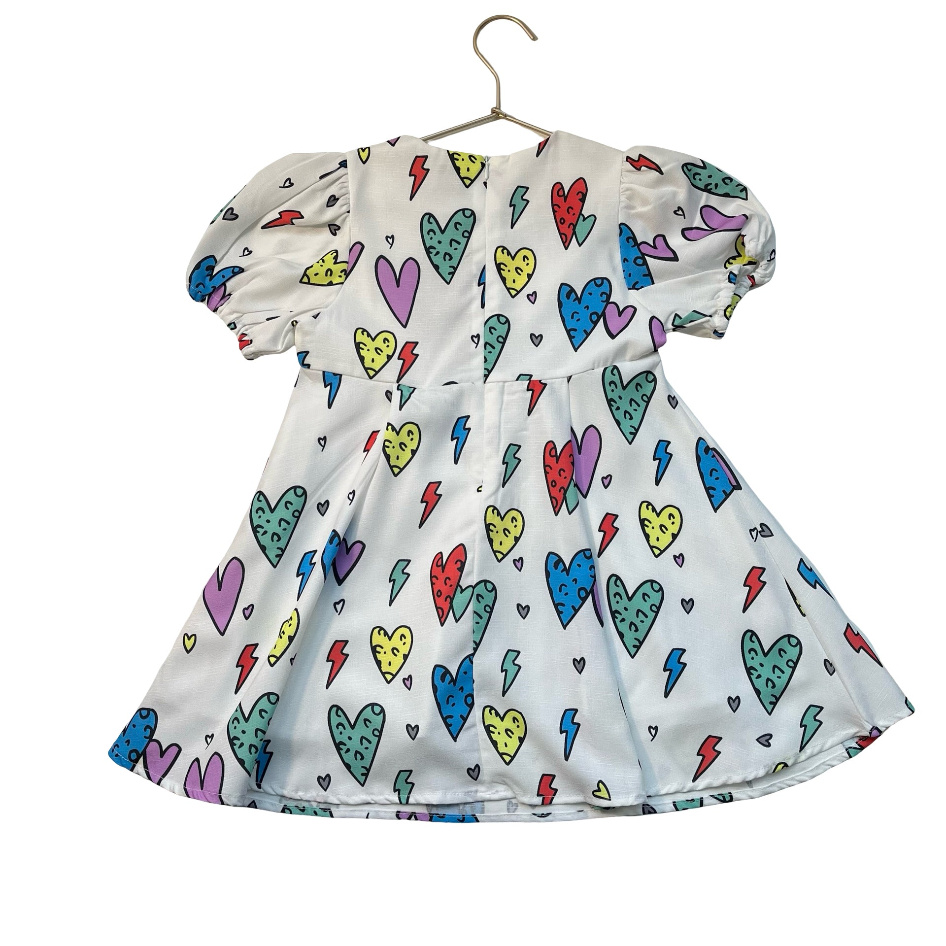 Lola & The Boys Cheetah Heart Print Dress - Size 4