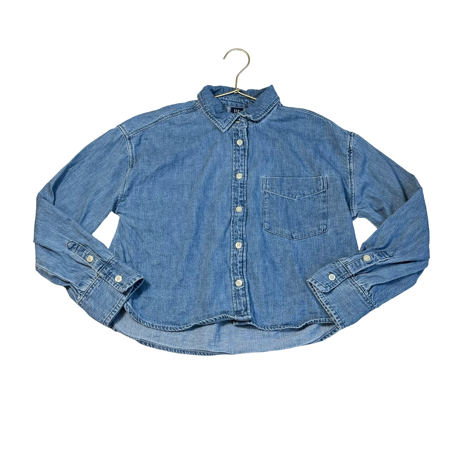 Gap Kids Denim Button Down Blouse - Size L 10