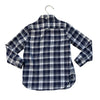 Janie and Jack Navy & White Plaid Button Down Shirt - Size 4