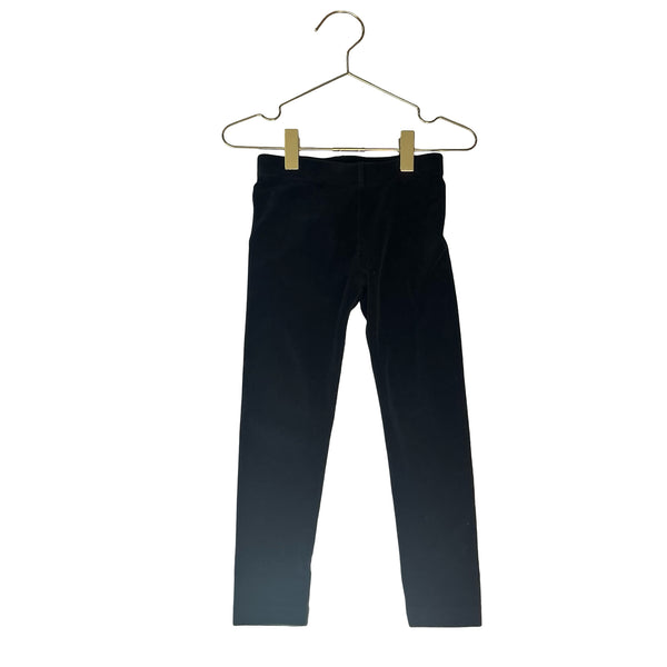 Hanna Andersson Black Velour Leggings - Size 5