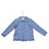 Rachel Riley Blue & White Houndstooth Blazer, Fringe Hem - Size 5Y