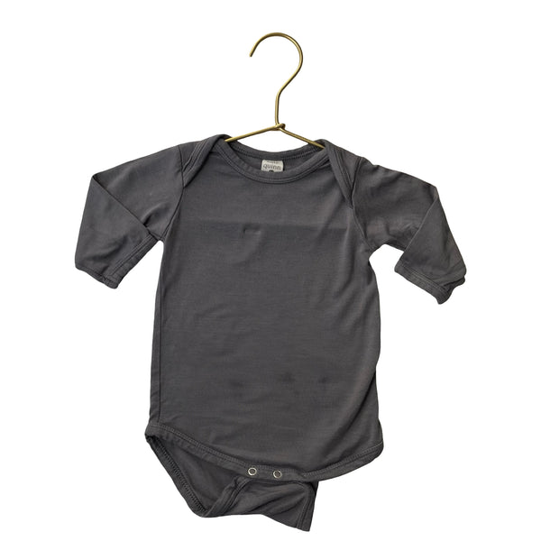 Kate Quinn Gray Onesie Bodysuit - Size 3-6 Mo