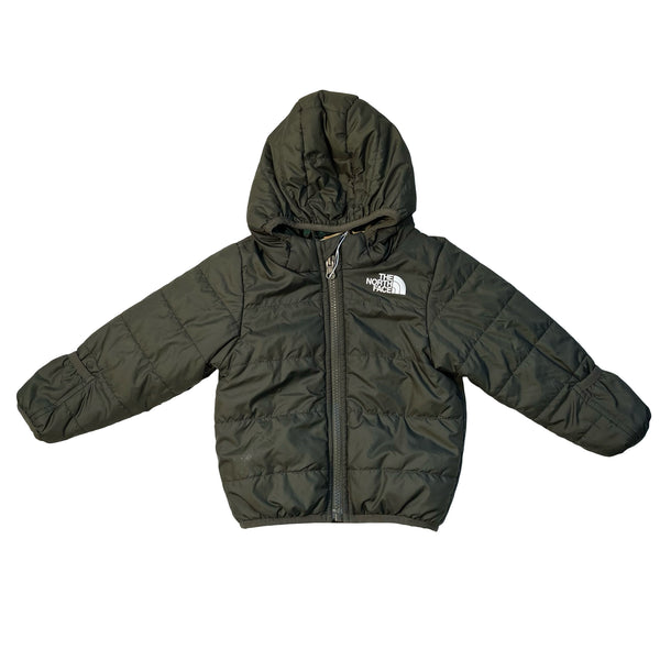 North Face Reverisle Olive Puffer & Camo Hooded Jacket - Size 12-18 Mo ESTIMATED